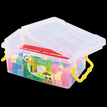 Kids First Stacking Block Abacus Math Kit with Activity Cards 568006